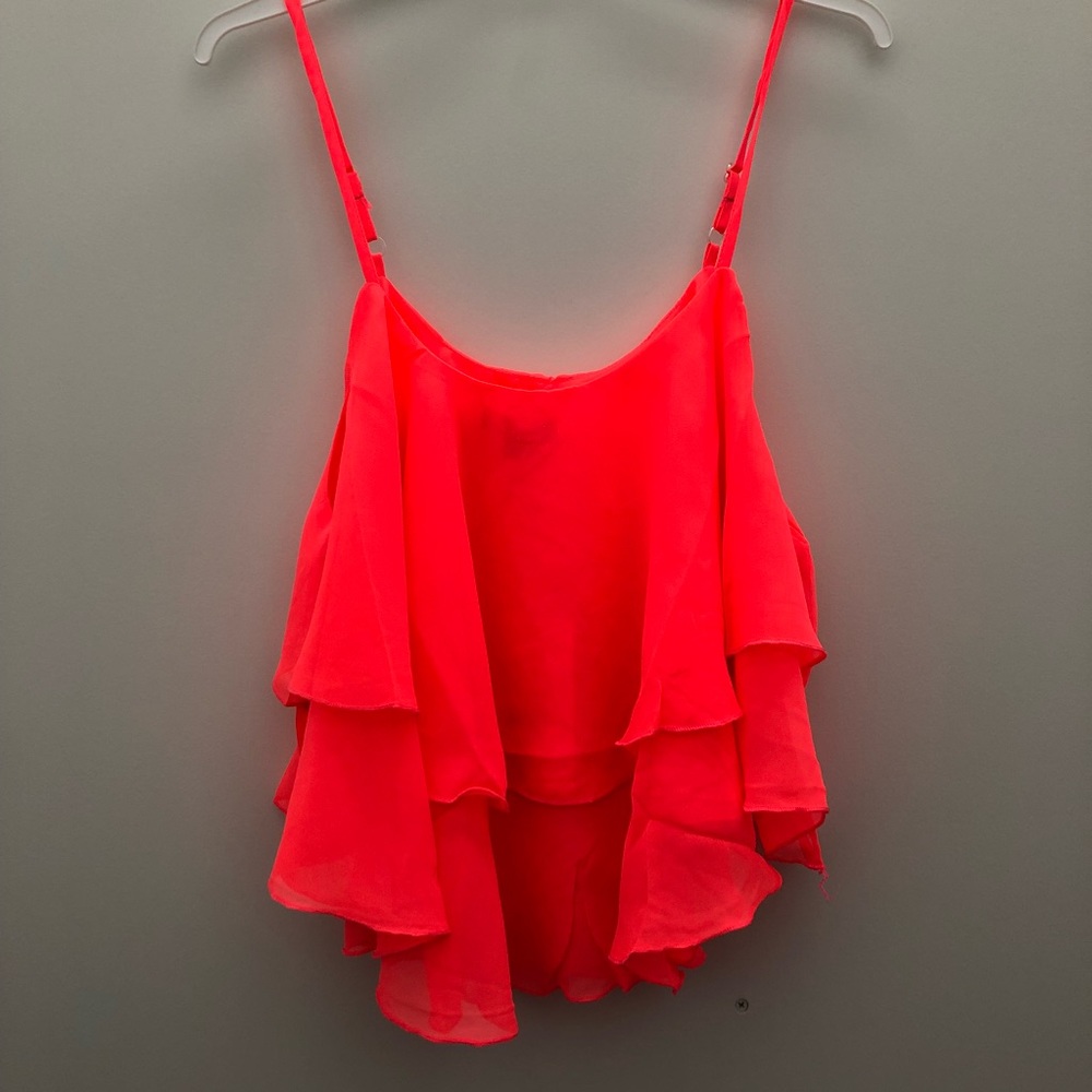 Coral Flowy Top
